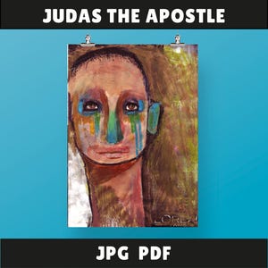 Unique Handmade Art of the 12 Apostles,Original Designs and Artistic Creations,  Pop Art of the 12 Apostles, Collage Designs,Judas Apostle