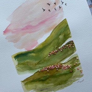 Imaginations — Original gesticktes Aquarell —