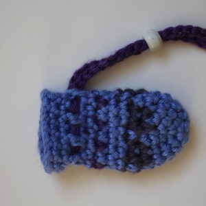crystal pouch necklace