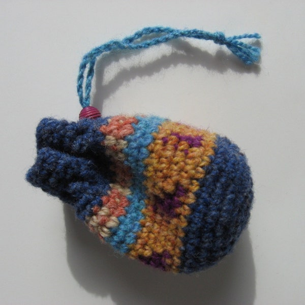 wool drawstring pouch medicine dice bag