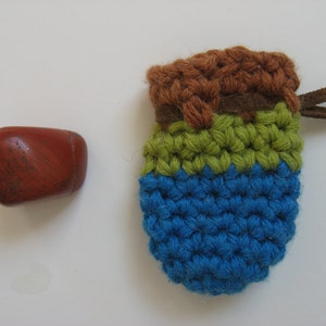 crystal pouch necklace