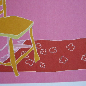 petite empreinte carte postale "chaise"