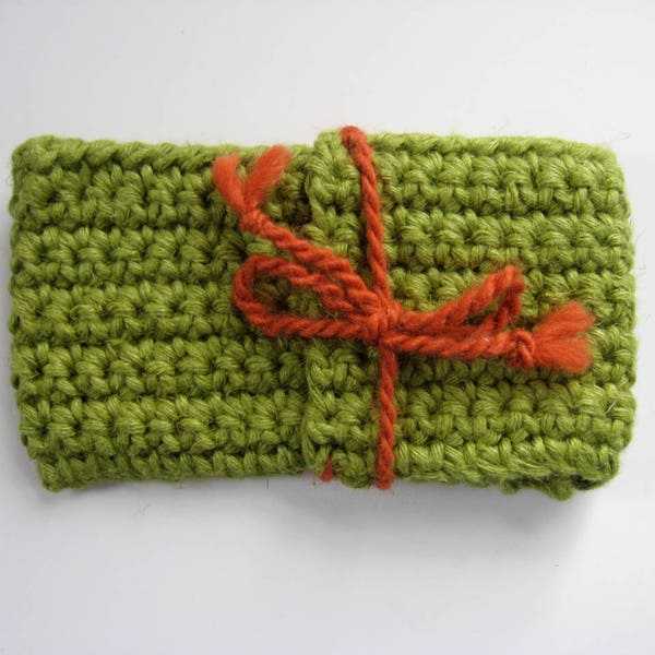 hemp case with wool ties for large android phone phablet