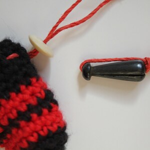 crystal pouch necklace