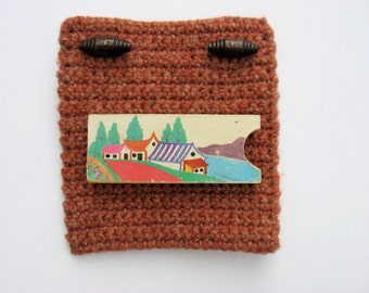 square pouch woolen case for strings, etc.