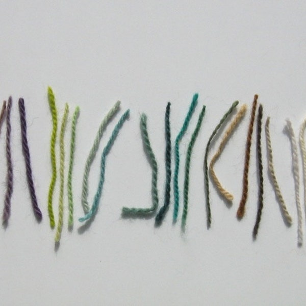 weaving yarn colors for custom belts, bands / ori no keito no iro