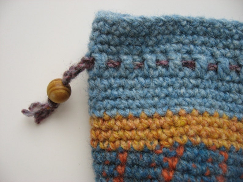 wool drawstring pouch