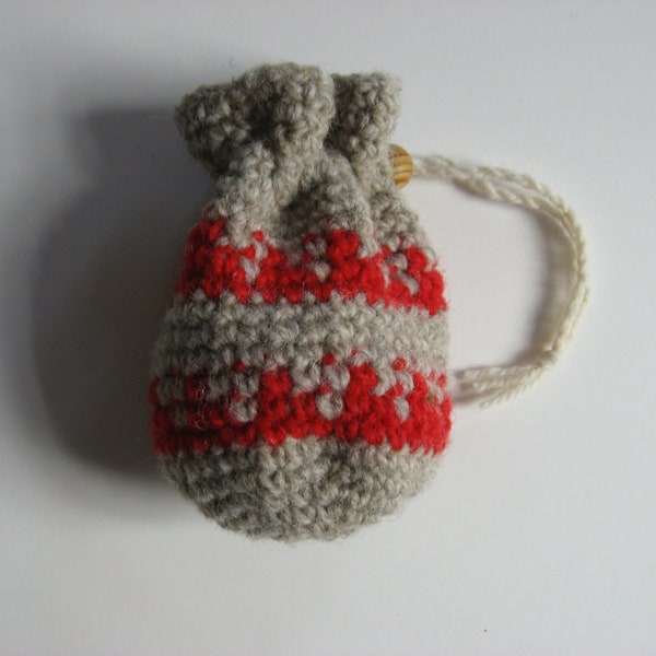 wool drawstring pouch medicine dice bag