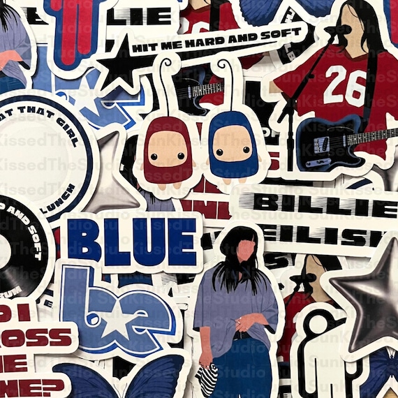 15 pc Billie Eilish Stickers | HMHAS | Blohsh | Glossy Paper Stickers | Gift | Decoration