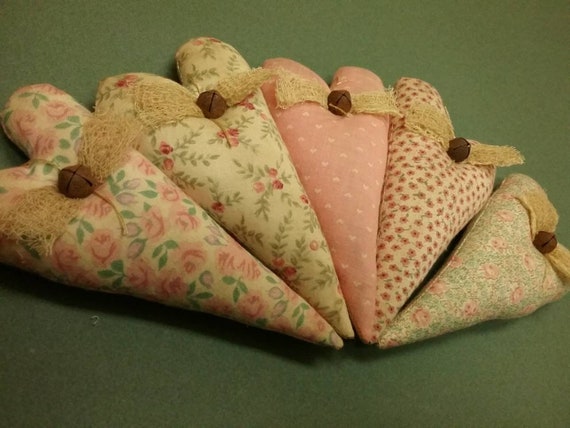 Primitive Valentine Heart Bowl Fillers Set Of 5 Etsy