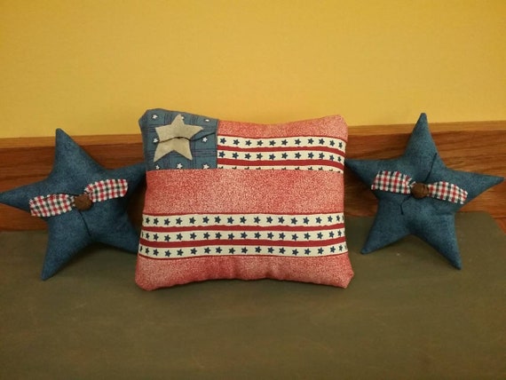 Country Grungy Prim WALL DRESS Primitive Decor PATRIOTIC 1776 Americana Flag