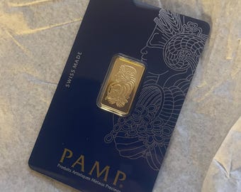 2,5 Gramm Pampengoldbarren versiegelt 999 Gold
