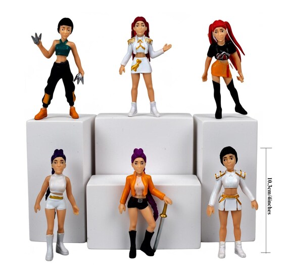Figurines KPop Huntrix - Set De 6 Personnages En PVC Pour Collection Ou Décoration - 6