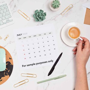 2026 Printable Calendar | Minimalist Yearly Calendar | Digital Download PDF | Instant Download | Printable Wall & Desk Calendar