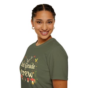 2nd Grade Crew T-Shirt, Unisex Softstyle Tee, Teacher Appreciation Gift, Kids Classroom Style, Back to School Apparel, 2nd Grade Crew