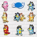 Cartoon Dog Shoe Charms Set Cute Colorful Puppy Family Animal Accessories for Shoes Clogs Sandals Bracelets and Bags product logo