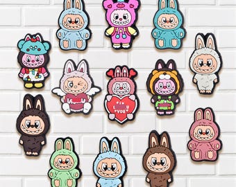 Kawaii Monster Shoe Charms, Cute Cartoon Doll Clog Decorations for Clogs Shoes Sandals and Bags, Party Favor Birthday Gifts for Kids Adults