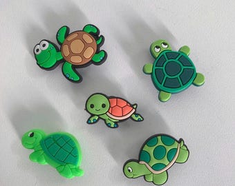 Turtle Shoe Charms for Shoes, Bag Decoration, Cute Turtle Charms Accessories for Adults and Kids.