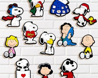 Cute Dog and Friends Shoe Charms Set – Fun Cartoon Character Accessories for Shoes Clog Sandals and Bags, Decorative Pieces for Daily Style