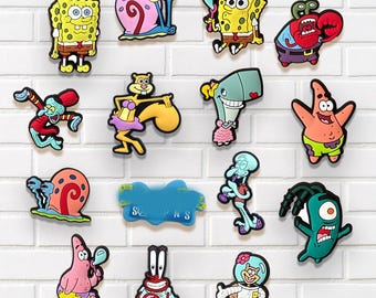 Colorful Cartoon Shoe Charms Set, Cute Fun Characters for Shoes, Clogs, Sandals & Bags, Kids Party Favor Accessories, Gift Bundle