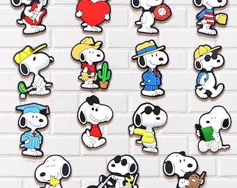 Dog and Friends Shoe Charms, Fun Cartoon Character Accessories for Shoes Clog Sandals and Bags, Decorative Pieces for Daily Style