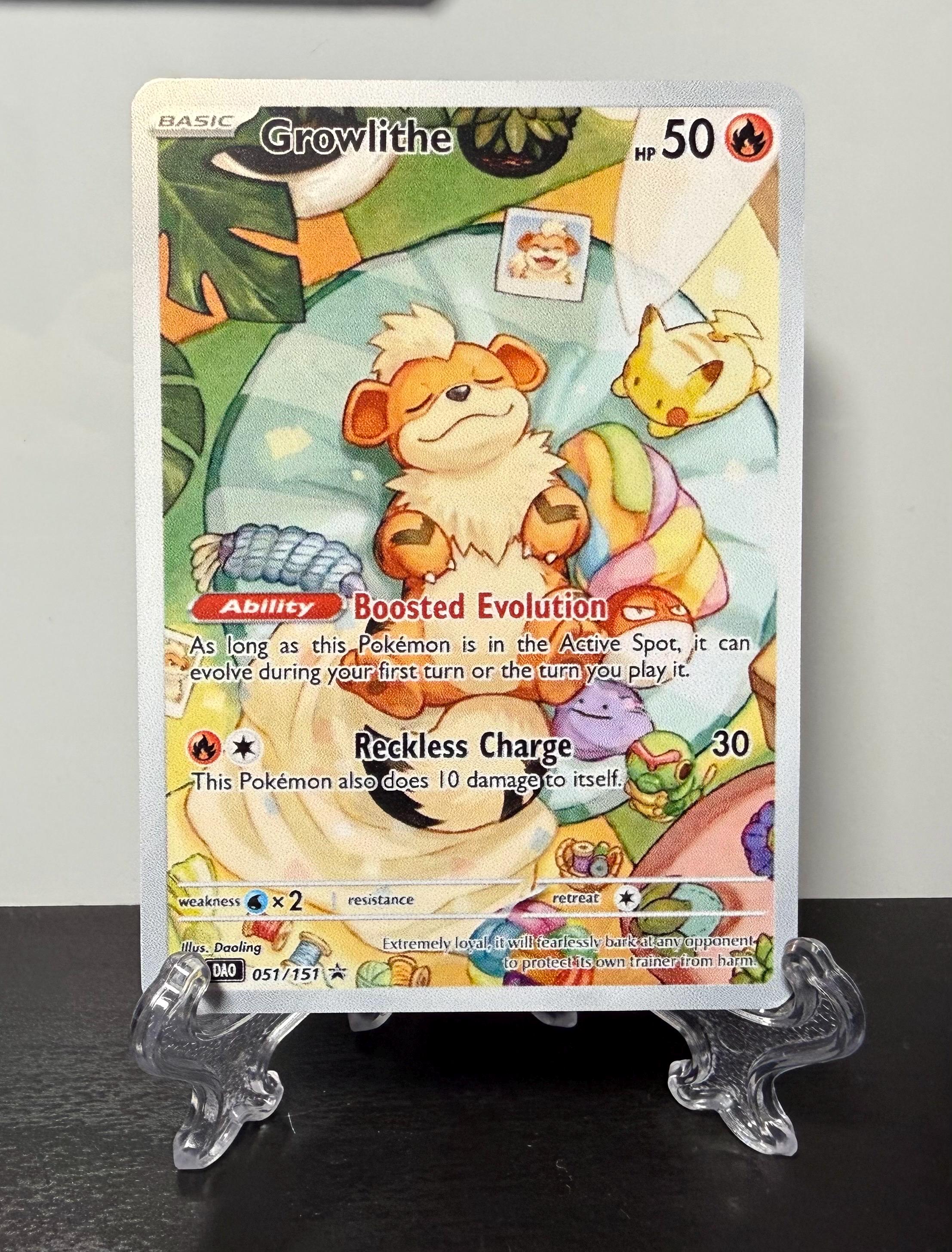 growlithe pokemon card Arcanine 059/165 - - 151 The item may be similar but not exactly the same as the image (e.g Hisuian Growlithe Price & Card