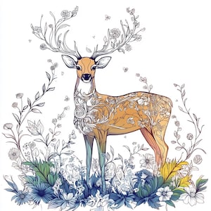 Wild Beauty: Animals Adult Coloring Book