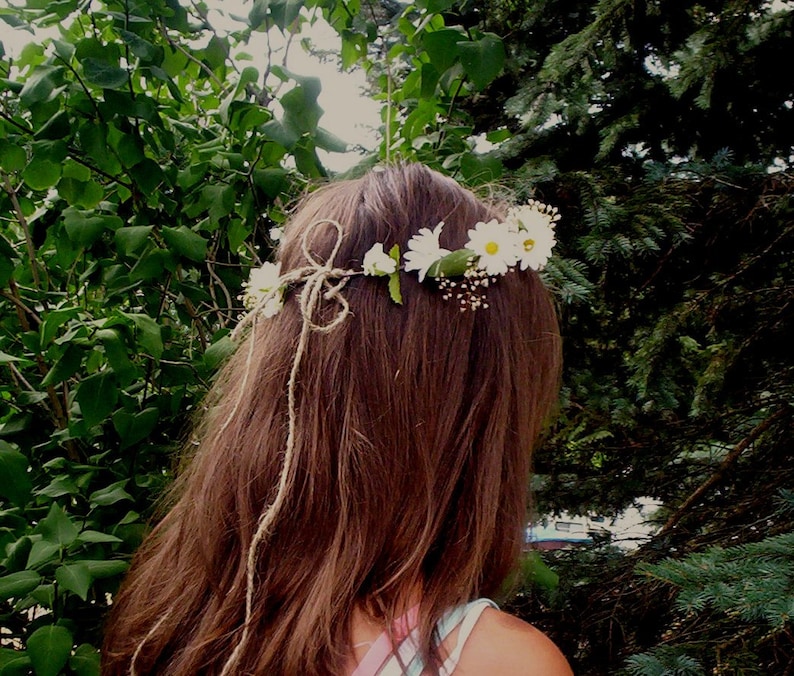 Daisy Chain Flower Crown Halloween Costume Hippie Headband Best Seller