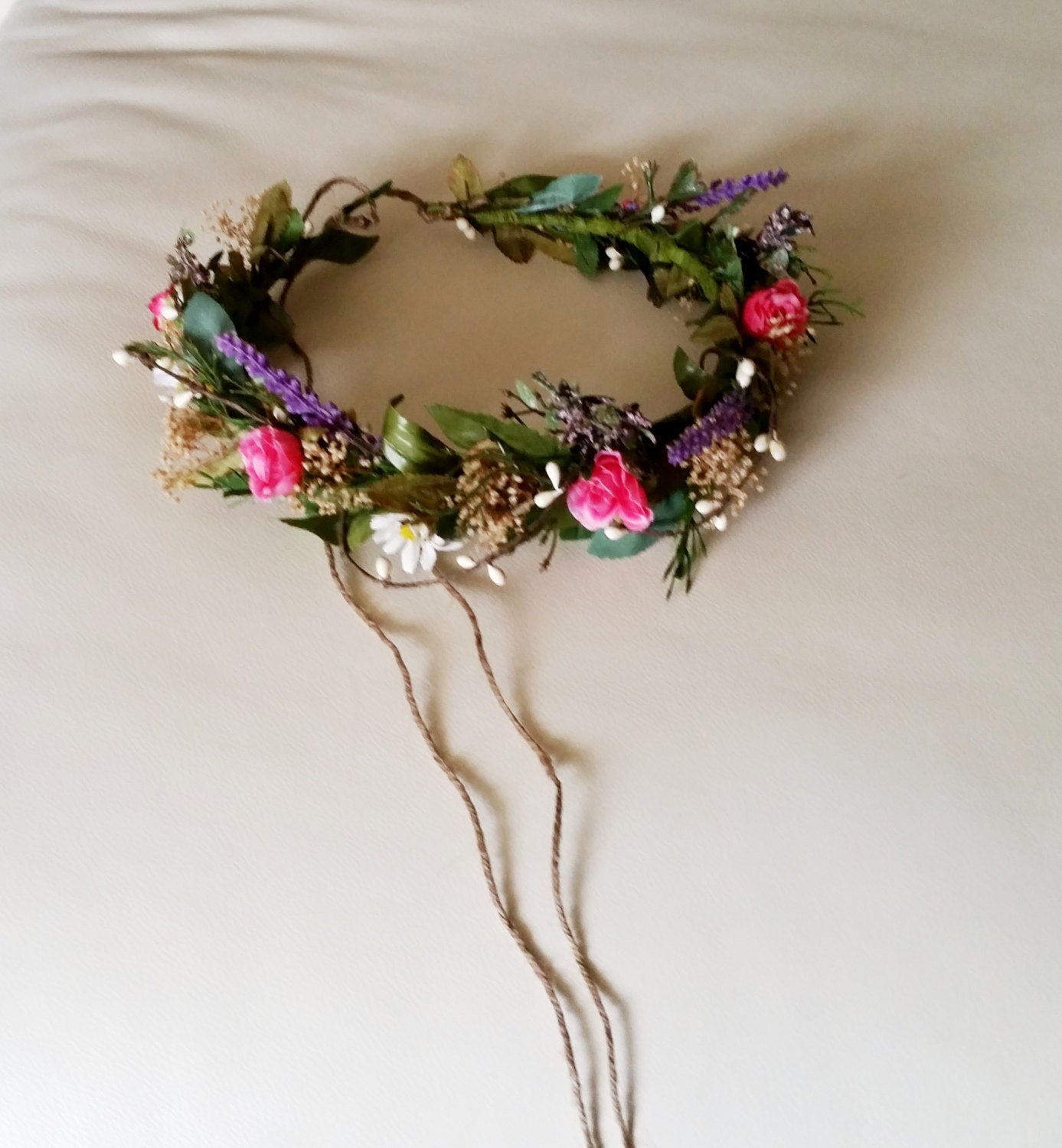 Destination Wedding Flower Crown Goddess Circlet Tropical Hot Etsy