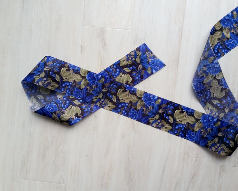 royal-blue-print-ribbon-beautiful-high-quality-2-yds-craft-etsy