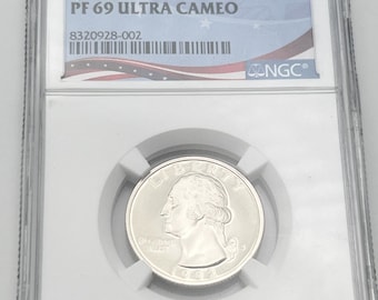 1992 S clad 25c pf 69 ultra cameo