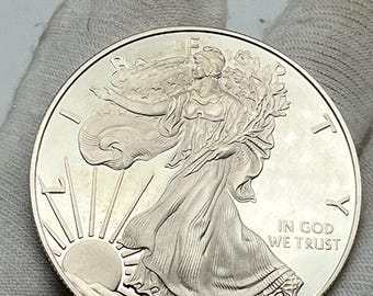 1990 American eagle 1ozt silver United States Mint proof coin (w)
