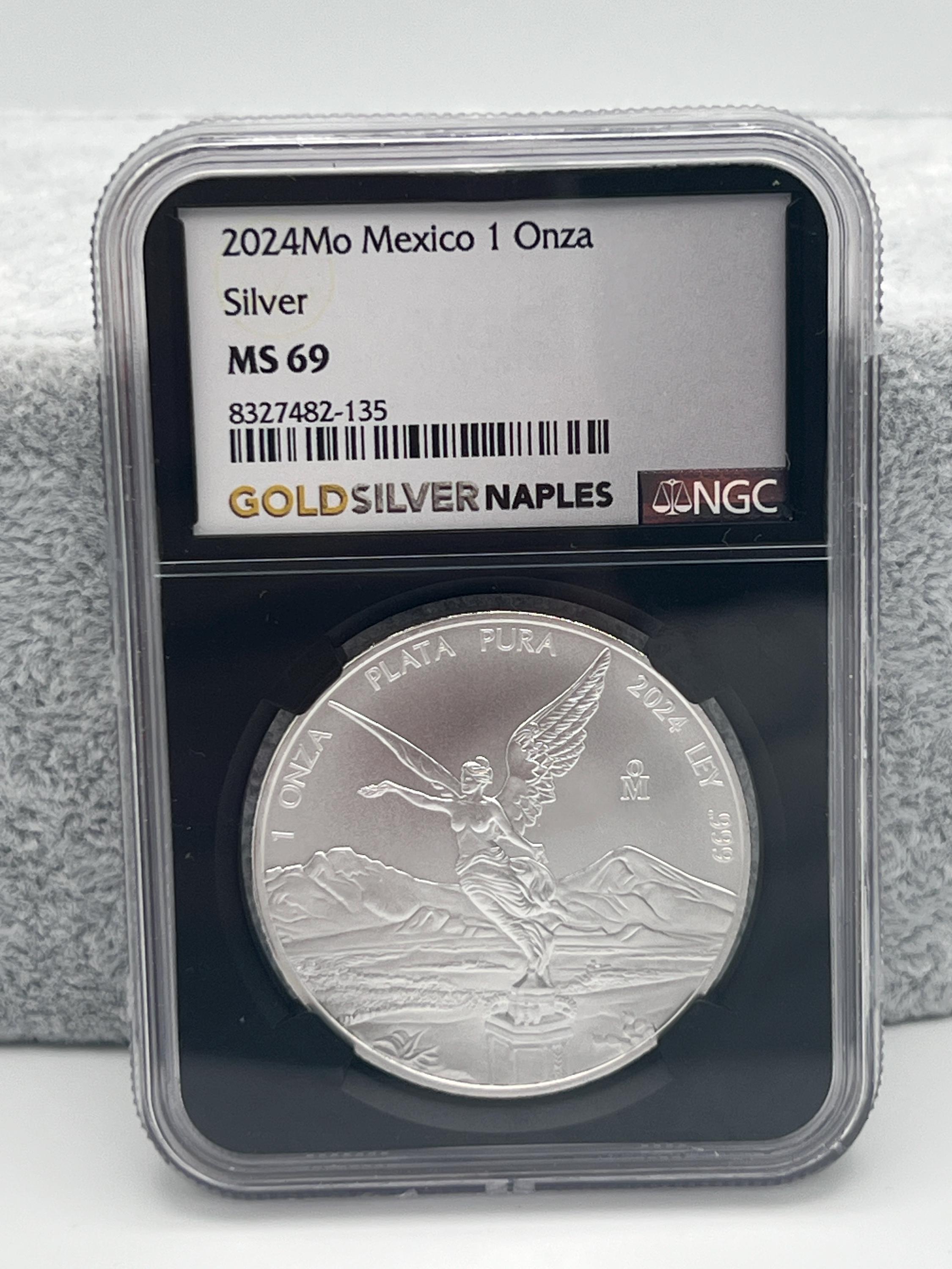 1985年メキシコ発行リベルタード銀貨 1オンス 1985年-月 メキシコ 1