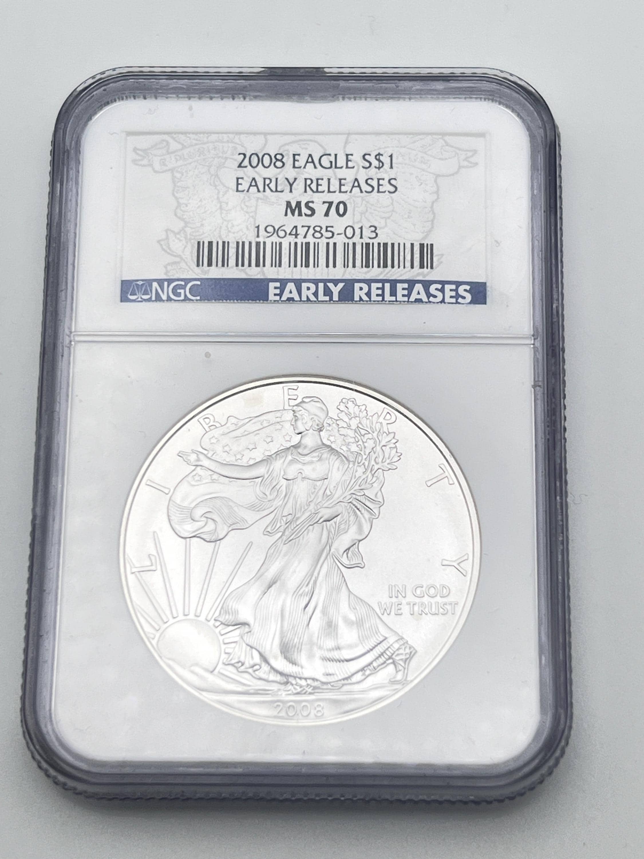 準最高鑑定MS69】米国イーグル銀貨・シルバー・コイン・硬貨 緊急発行 