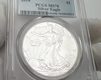 2018 First Strike pcgs ms70 silver eagle
