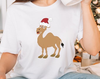 Funny Christmas Camel Shirt, Camel t-shirt, Funny Camel Christmas shirts, Cute Camel Tee, Camel Christmas Gift, Santa Camel