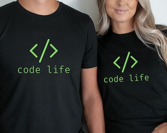 Code Life Computer Programming Shirt for developer, programmer, coder or software engineer