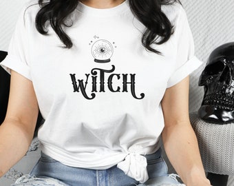 Witch Shirt, Crystal Ball Shirt, Witchy Gift, Mystical Shirt, Fortune Telling Shirt, Witch aesthetic, Alternative Clothing, Witch Top