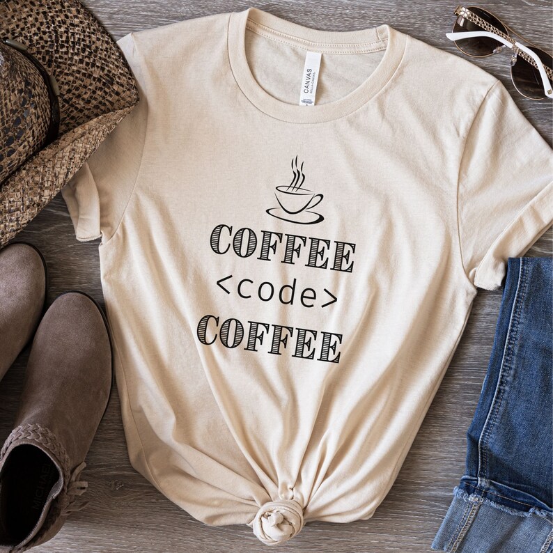 Coffee and Coding Computer Programming Shirt for Developer, Coder, Programmer or Software Engineer image 5