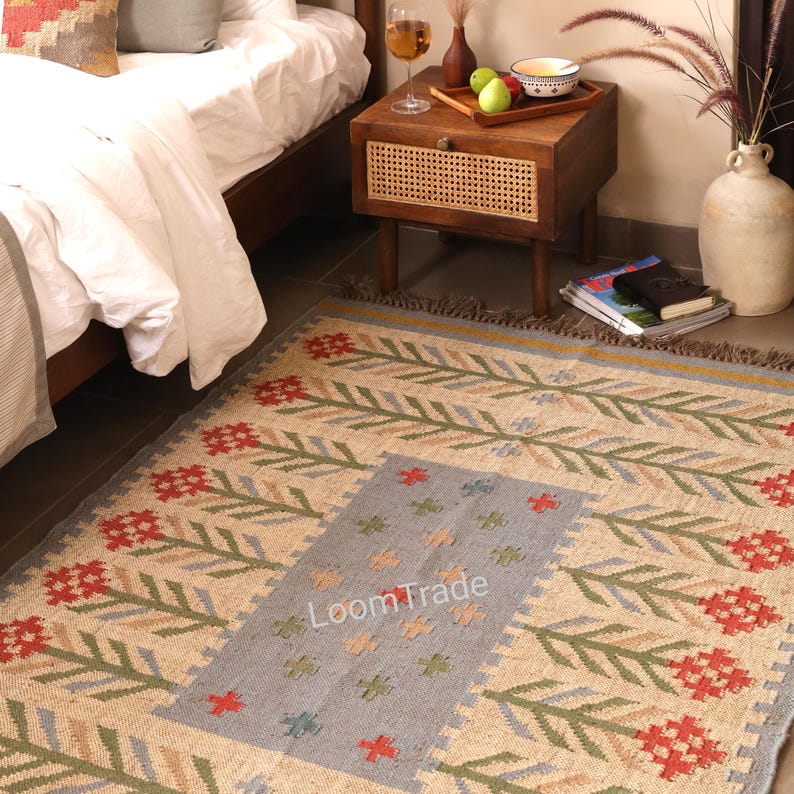6x9 Ft Vintage Wool Turkish Kilim Rug Bohemian Carpet Jute Kilim Boho Rug Eco Friendly Living Room Rug, Kilim Dhurrie Rug, Indian Kilim Rug
handwoven jute rug, bohemian jute rug, kilim dhurrie rug, wool jute rug, southwestern rug, home decor wool, kilim area rug, large kilim rug, moroccan rug, turkish area rug, vintage kilim rug, wool kilim rug, wool rugs
