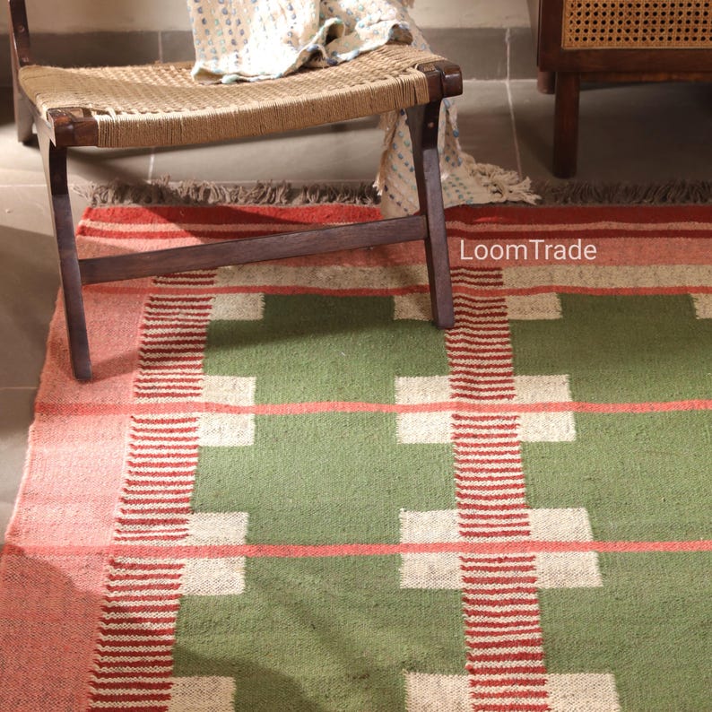 Brown Flatwoven Area Kilim Rug | Trendy Living Room Wool Carpet | Modern Boho Scandinavian Textured Rug | Customizable size 5x8 8x10 9x12,scandinavian rug 5x8, flatwoven kilim rug, bedside runners, wabi sabi decor, boho chic rug, flatweave wool rug, southwestern tribal, 8 x 10 area rug, 9x12 washable rug, brown wool capret, living room low pile, modern boho rug 8x10, textured area accent,jute rug 9x12, navajo kilim rug, modern kilim rug, traditional rug, bohemian kilim rug, chunky wool jute rug