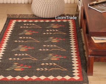 Dywany z juty wełnianej, ręcznie robiony kilim, dywan do sypialni, bieżnik jutowy, dywan do jadalni, dywan tkany do salonu