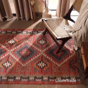Vintage Wool Jute Kilim Rug, Handwoven, Wool and Jute Rug Handmade, Kilim Dhurrie Rug, Traditional Indian Jute Area Rug
indian kilim rug, navajo kilim rug, handmade jute rug, wool jute rug, 4x6 kilim rug, eco friendly rug, handwoven kilim rug, bohemian kilim rug, boho decor rug, kilim carpet rug, persian rug, turkish kilim rug, vintage home decor