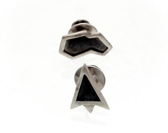 Asteroids Sterling Silver Pin Set