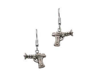 Ray Gun Sterling Silver Earrings