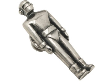 Robot Sterling Silver Pin