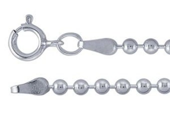 Sterling Silver Beaded Chain