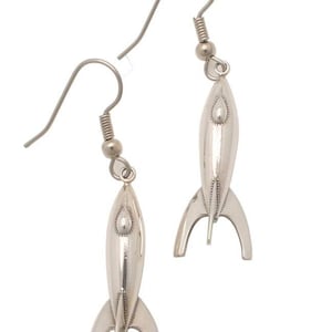 Rivet Rocket Sterling Silver Earrings