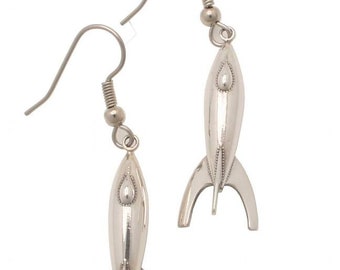 Rivet Rocket Sterling Silver Earrings