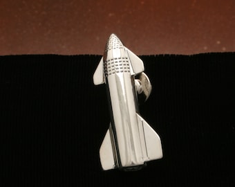 New Sterling Silver Starship Pin